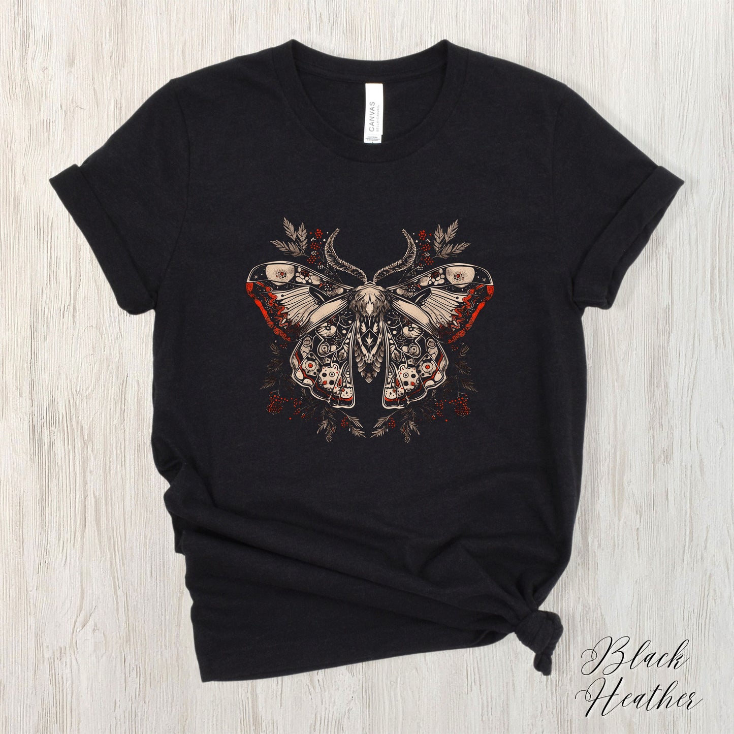 Norwegian Moth Shirt - Gothic Moth Shirt - Dark Aesthetic Graphic Tee