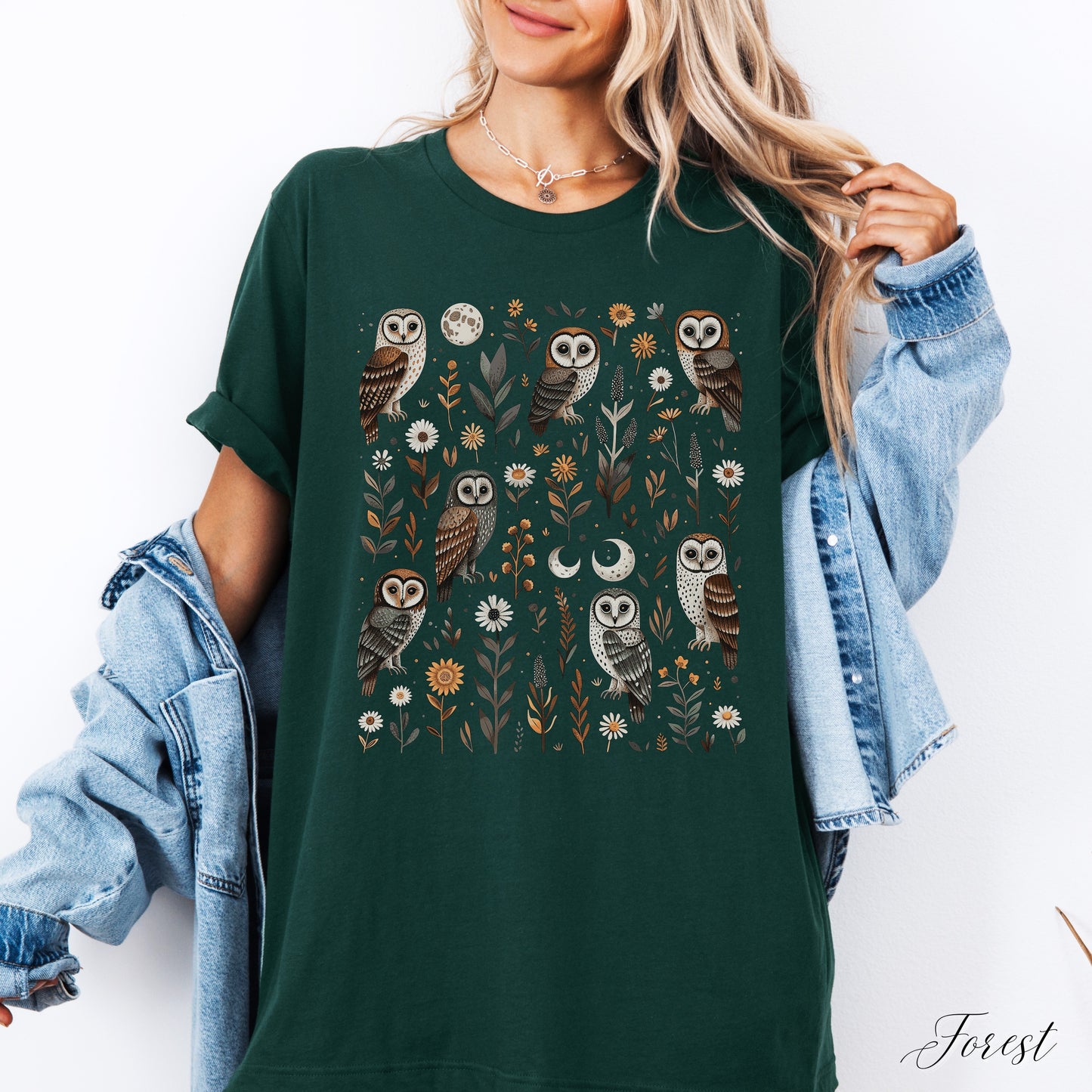 Goblincore Owl Shirt - Mystical Woodland Creature Graphic Tee