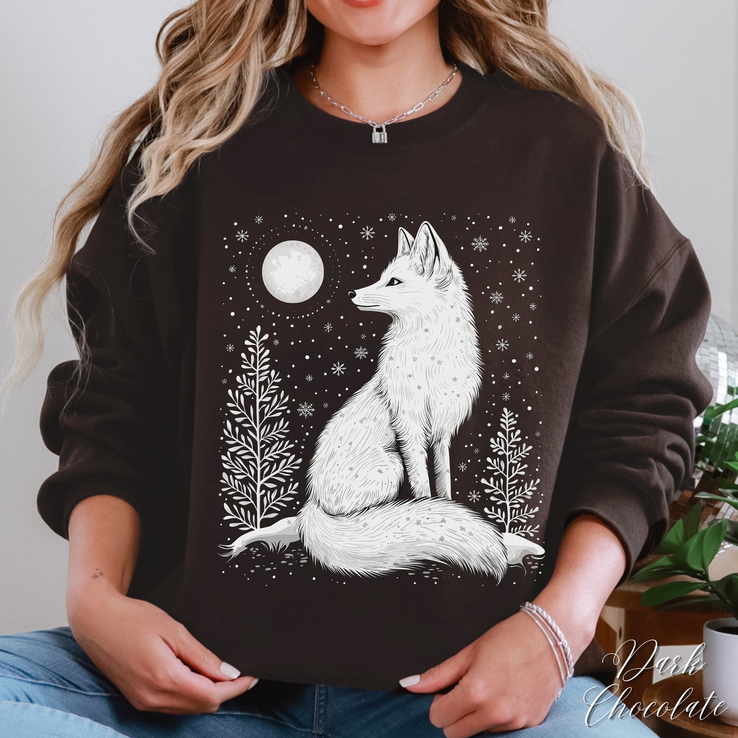 Arctic Fox Sweatshirt - Winter Animal Christmas Sweatshirt