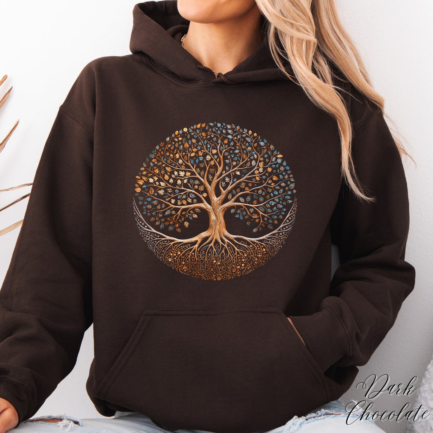Autumnal Tree of Life Hoodie - Bohemian Tree Sweatshirt