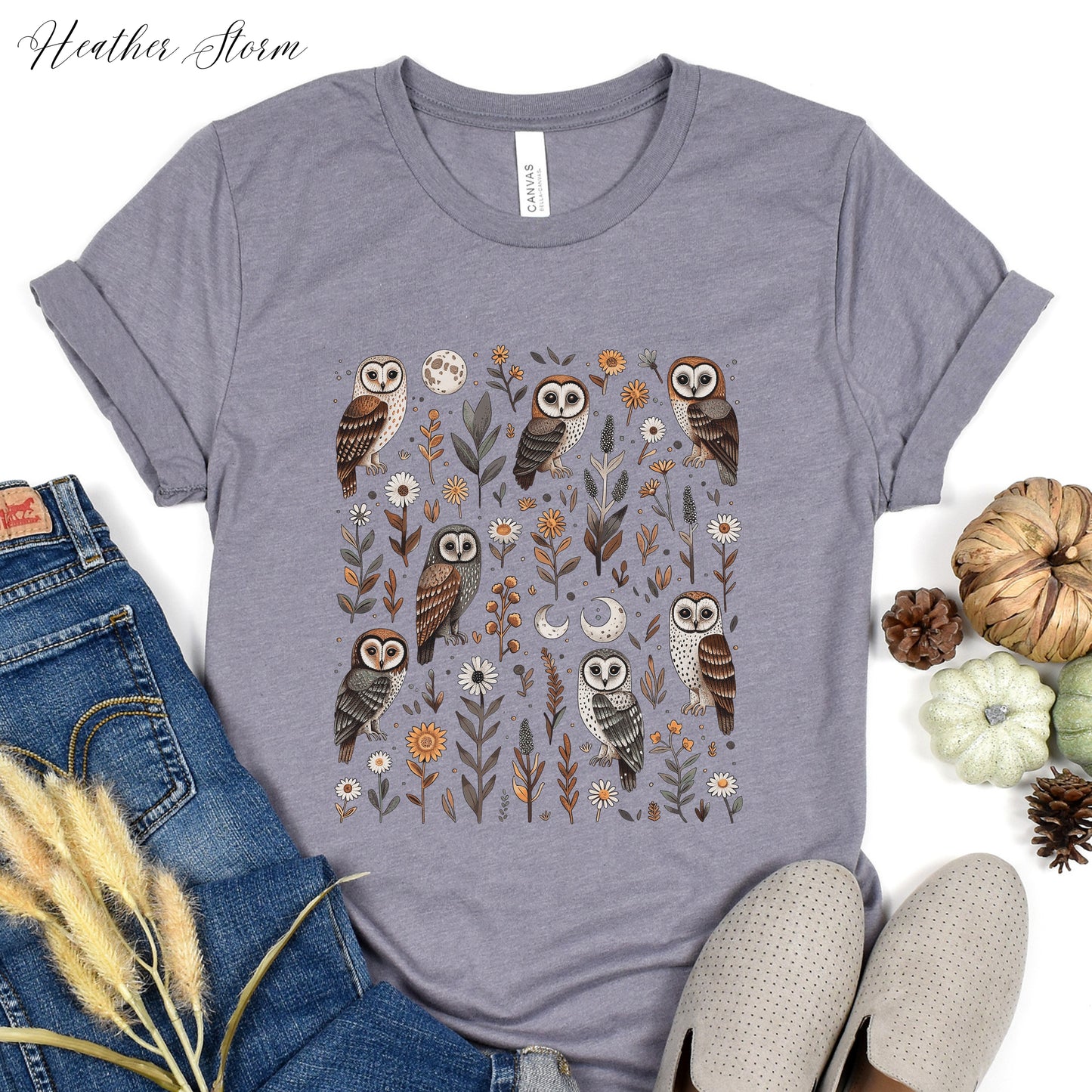 Goblincore Owl Shirt - Mystical Woodland Creature Graphic Tee