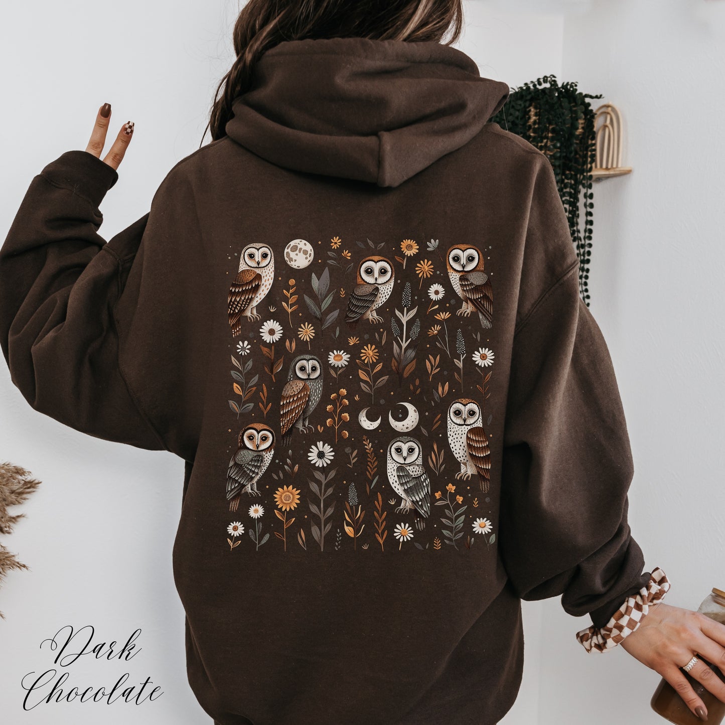 Goblincore Owl Hoodie - Enchanted Forest Bird Hoodie