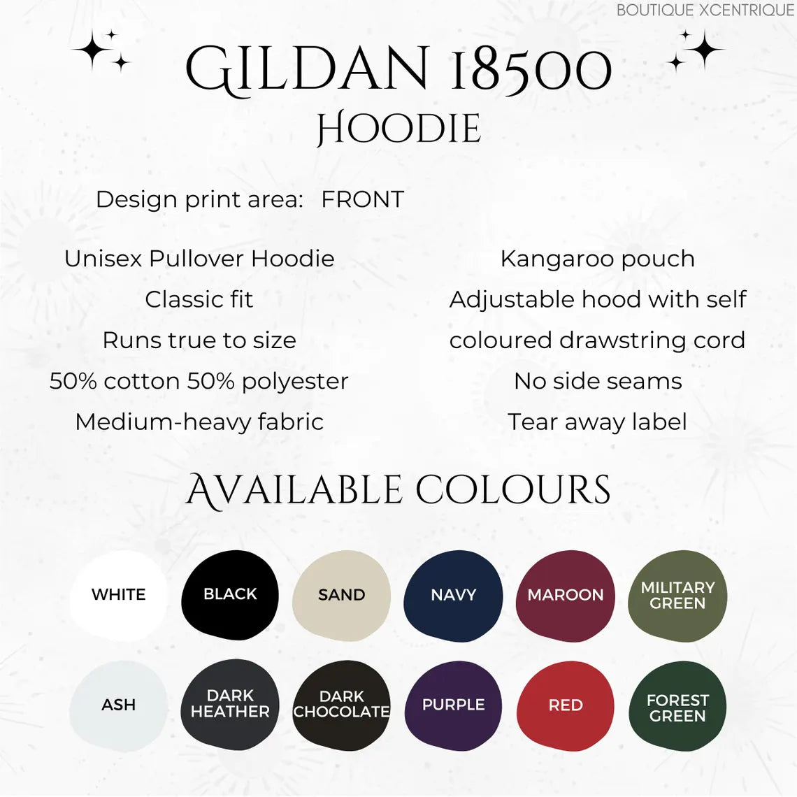 Boho Moon Owl Hoodie - Celestial Bird Hoodie - Bohemian Christmas Hoodie