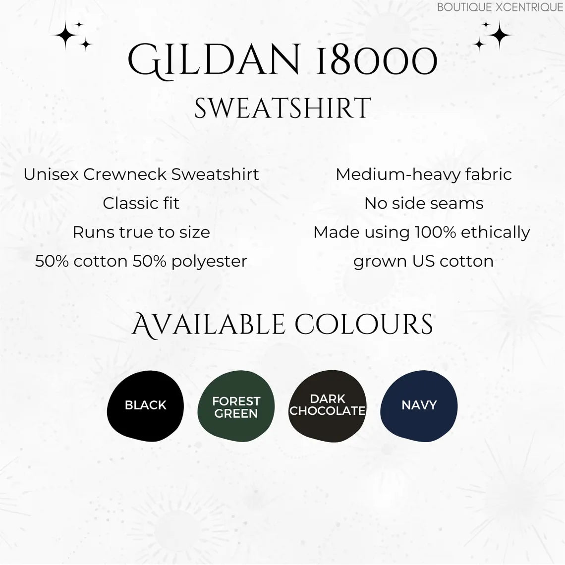 Boho Winter Forest Sweatshirt - Woodland and Moon Christmas Jumper