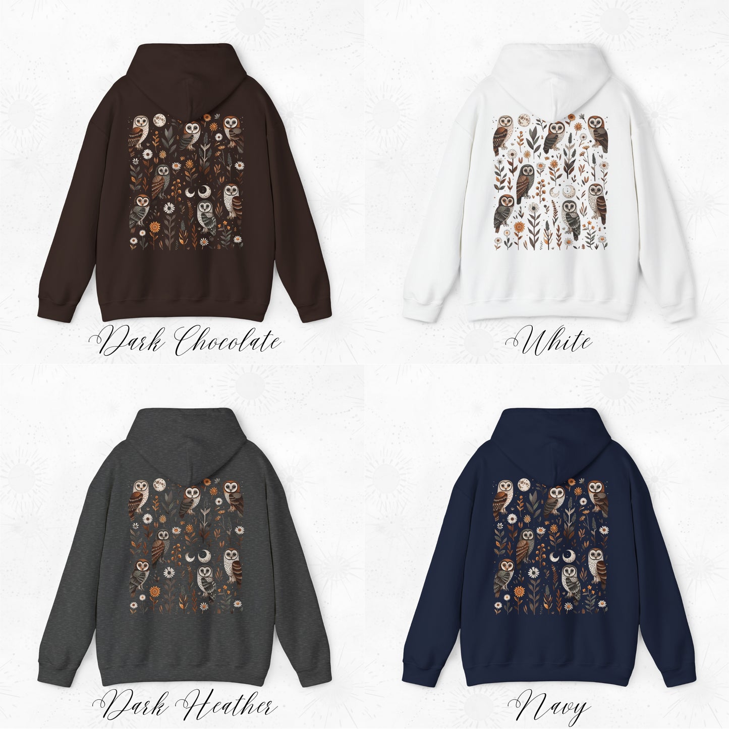 Goblincore Owl Hoodie - Enchanted Forest Bird Hoodie