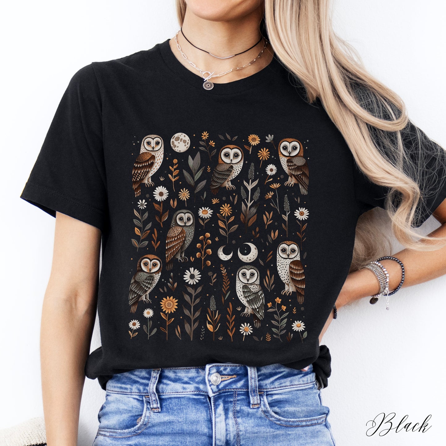 Goblincore Owl Shirt - Mystical Woodland Creature Graphic Tee