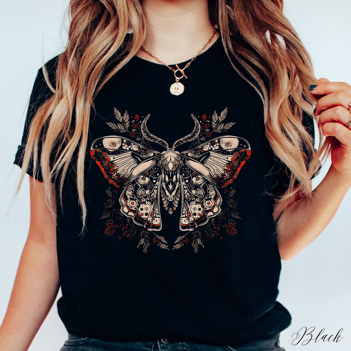 Norwegian Moth Shirt - Gothic Moth Shirt - Dark Aesthetic Graphic Tee