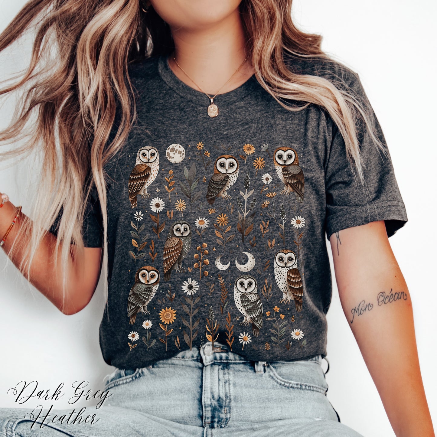 Goblincore Owl Shirt - Mystical Woodland Creature Graphic Tee