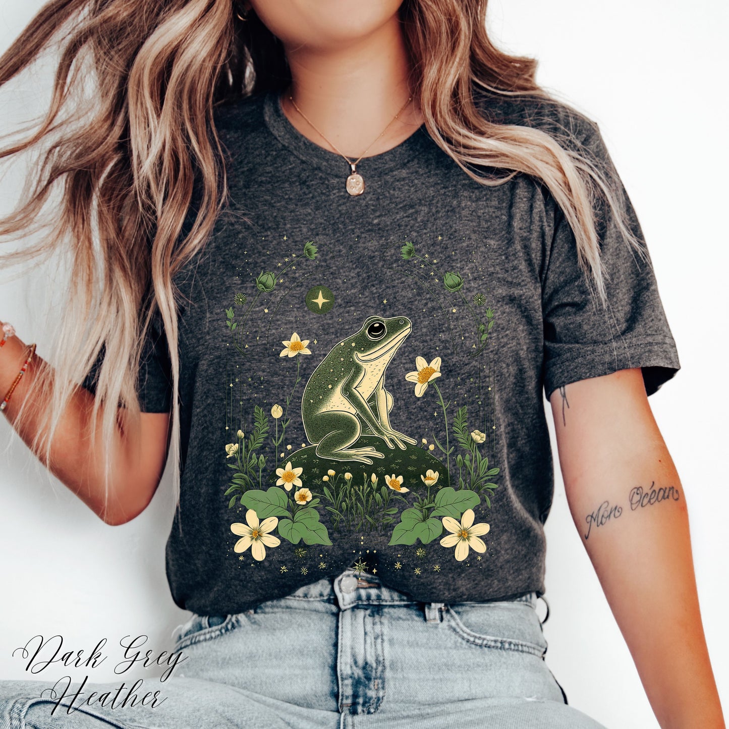Vintage Frog Shirt - Bohemian Forest Animal Graphic Tee