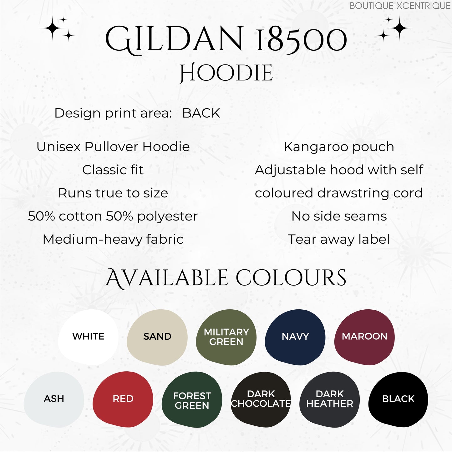 Boho Snow Moon and Walrus Hoodie - Nordic Christmas Animal Hoodie