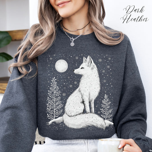 Arctic Fox Sweatshirt - Winter Animal Christmas Sweatshirt