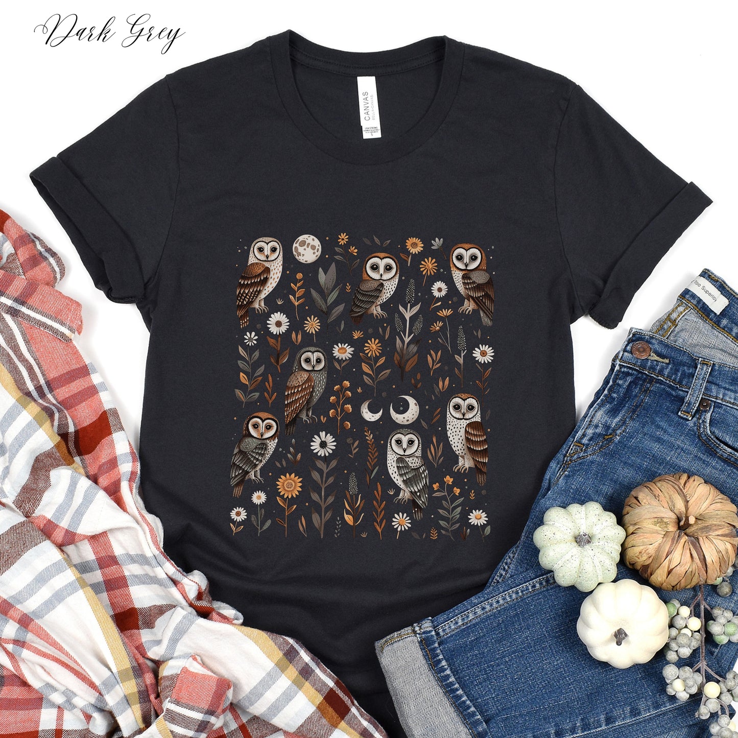 Goblincore Owl Shirt - Mystical Woodland Creature Graphic Tee