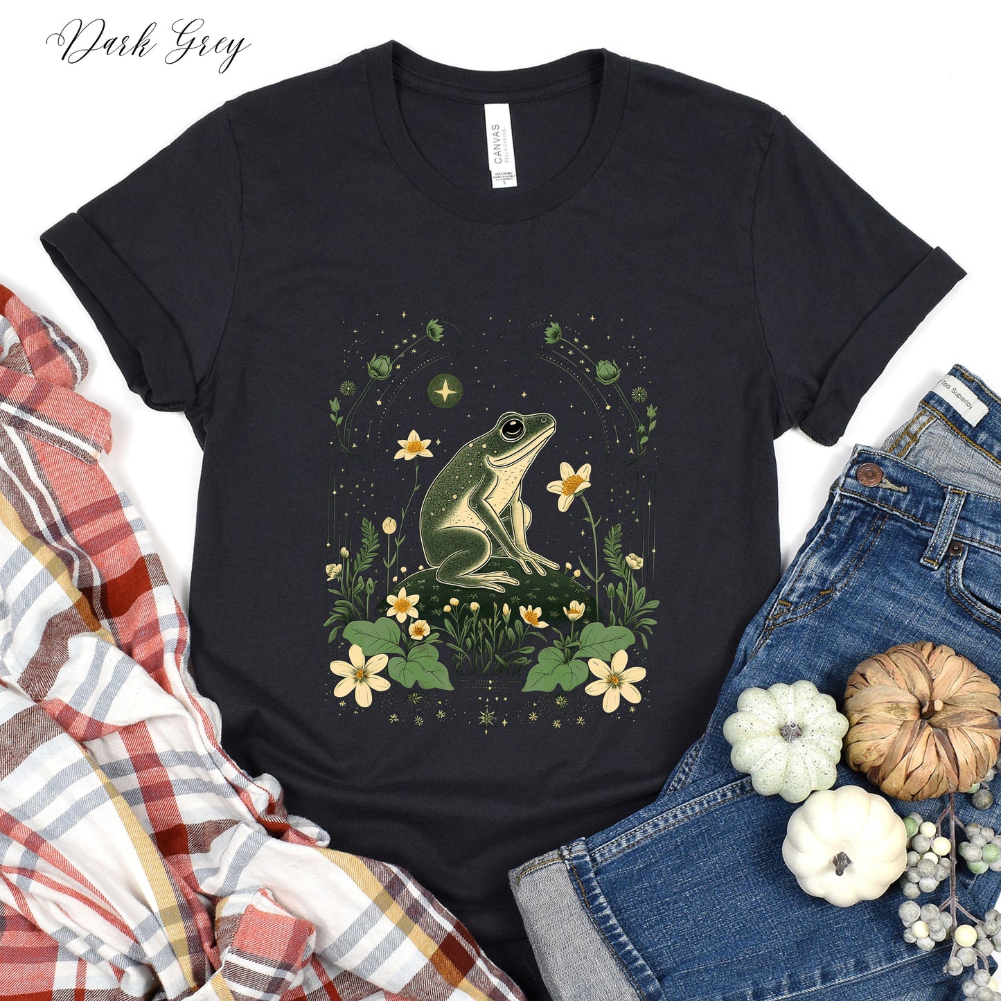Vintage Frog Shirt - Bohemian Forest Animal Graphic Tee
