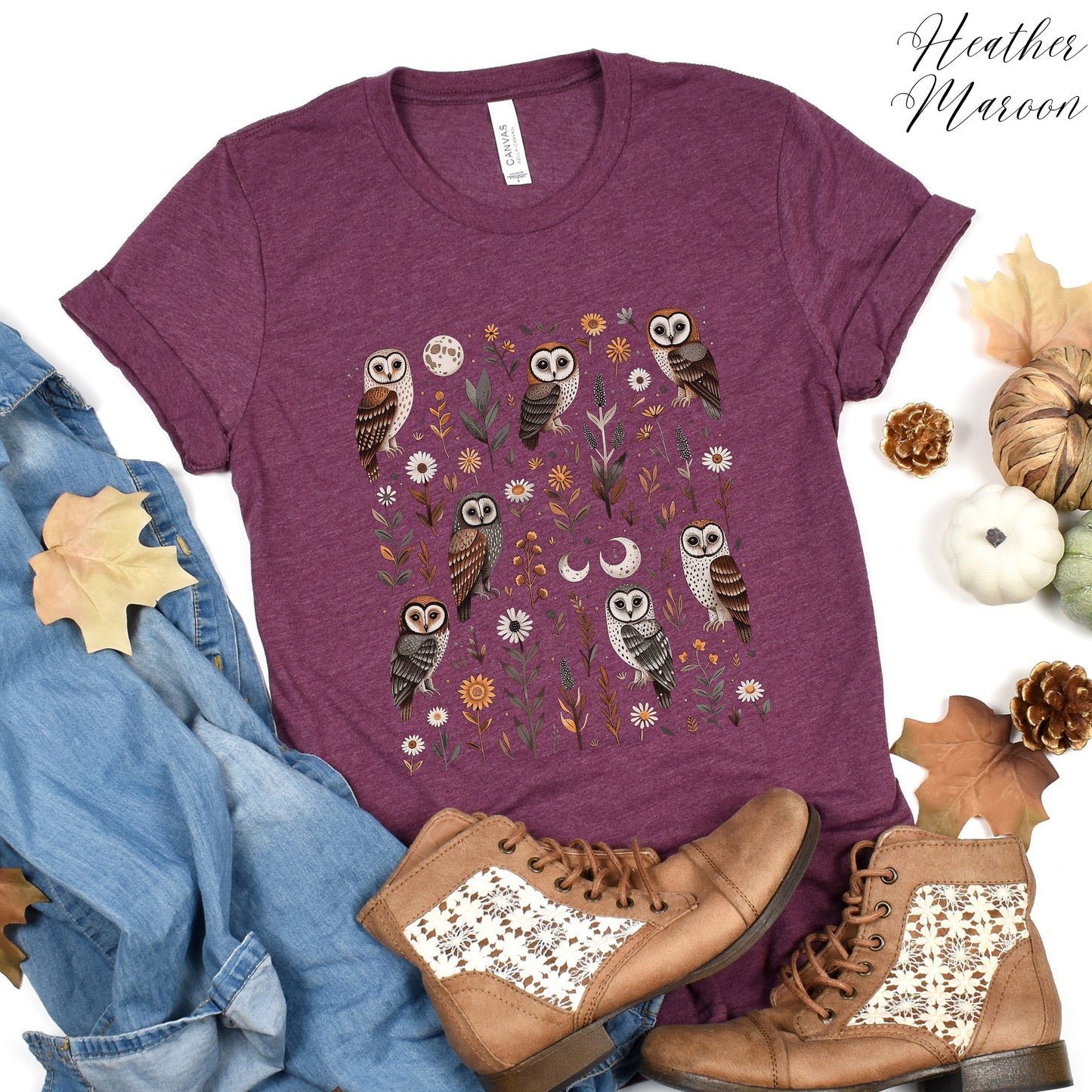 Goblincore Owl Shirt - Mystical Woodland Creature Graphic Tee