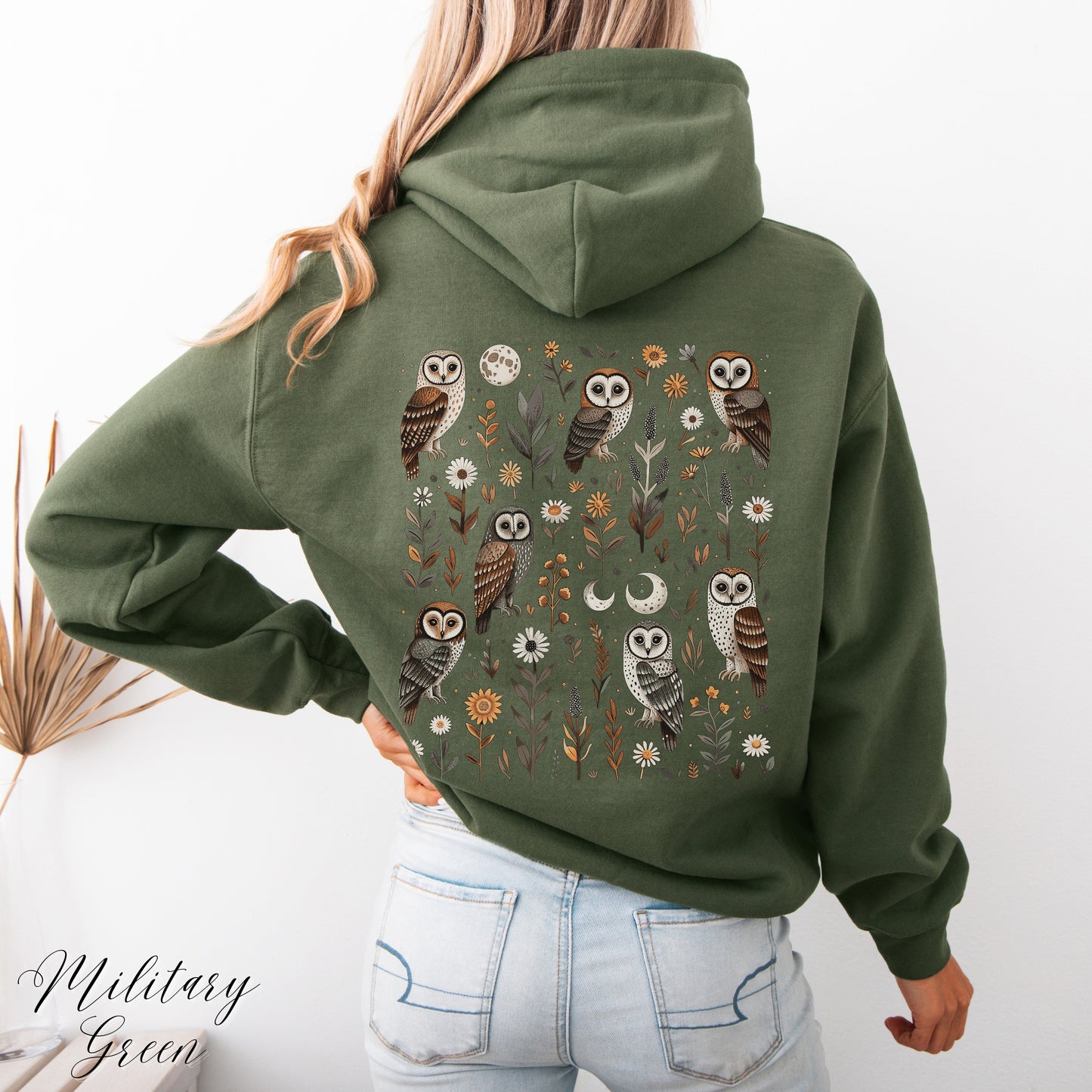 Goblincore Owl Hoodie - Enchanted Forest Bird Hoodie