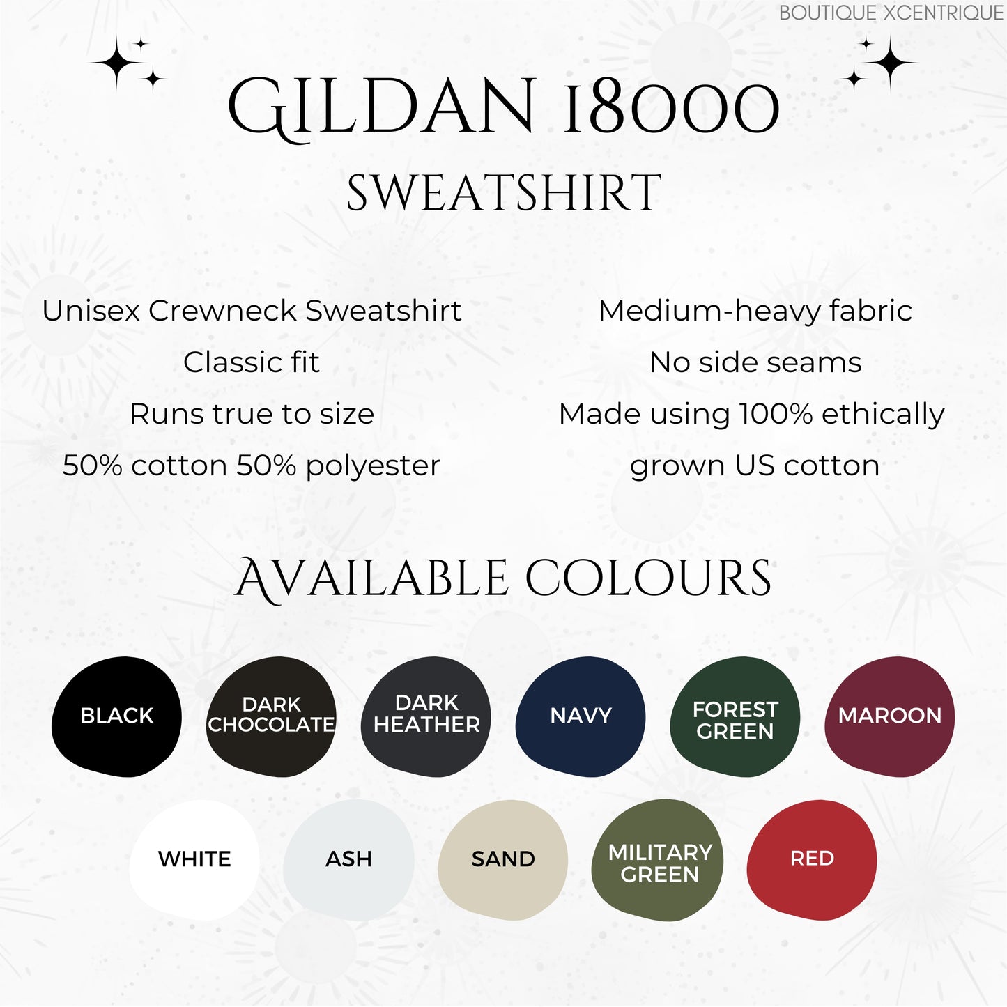 Winter Moon Bear Sweatshirt - Boho Christmas Sweatshirt