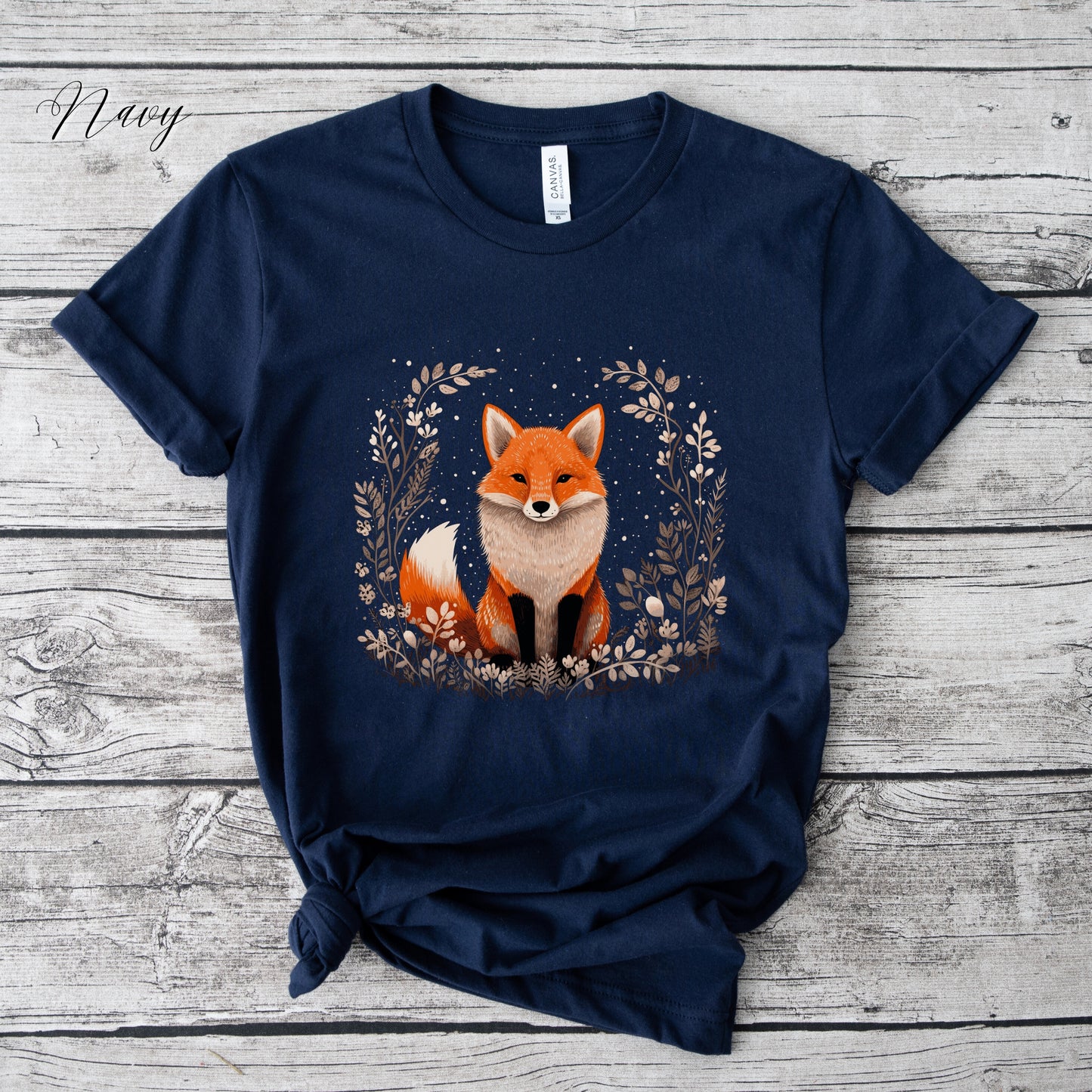Boho Red Fox Shirt - Vintage Aesthetic Woodland Creature Graphic Tee